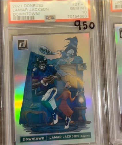 2021 Donruss #DT-9 Lamar Jackson Downtown — front