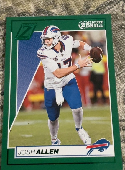 2024 Panini Zenith #10 Josh Allen Two Minute Drill — front