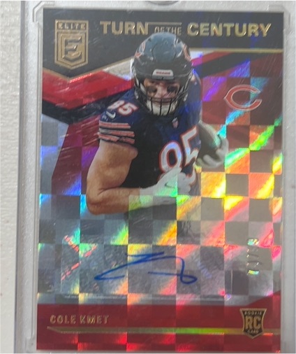 2020 Panini Elite Turn of the Century #TOC-CK Cole Kmet — front