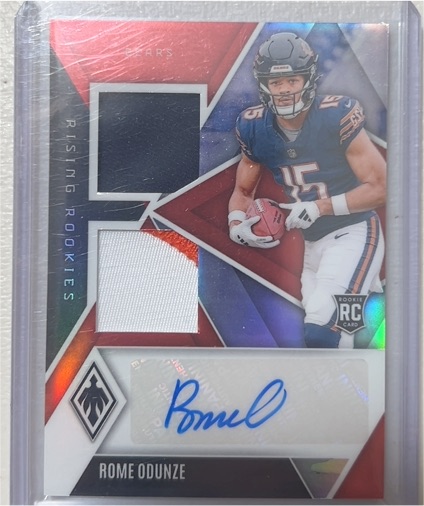 2024 Panini Phoenix Rising Rookies Dual Patch Auto Rome Odunze — front
