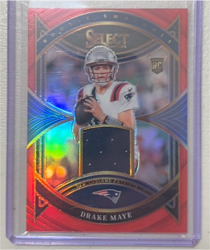 2024 Panini Select Rookie Swatches #RS-DME Drake Maye — front