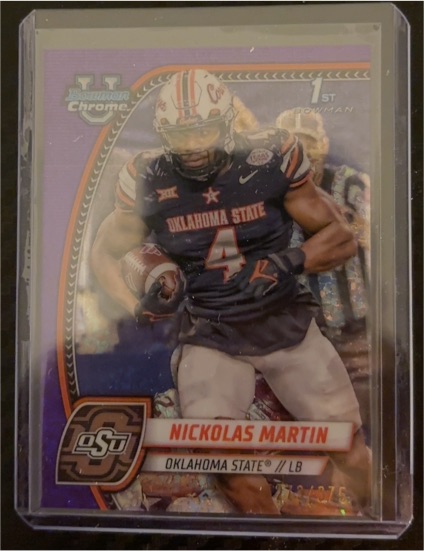 2024 Bowman University Chrome #199 Nickolas Martin — front