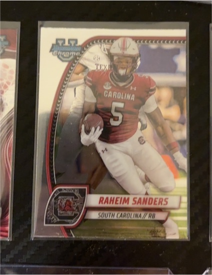 2024 Bowman University Chrome #148 Raheim Sanders — front