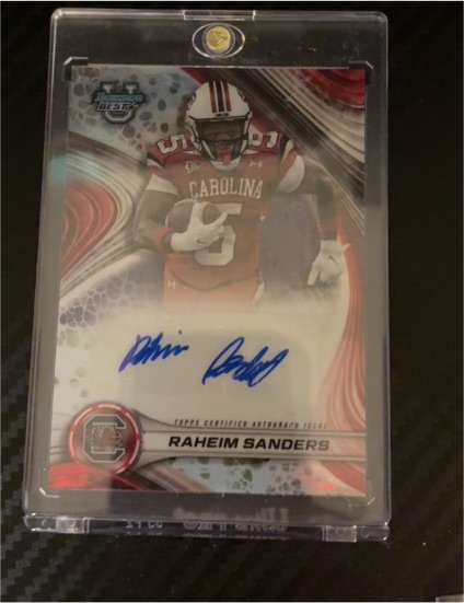 2024 Bowman's Best University #BOA-RS Raheim Sanders — front