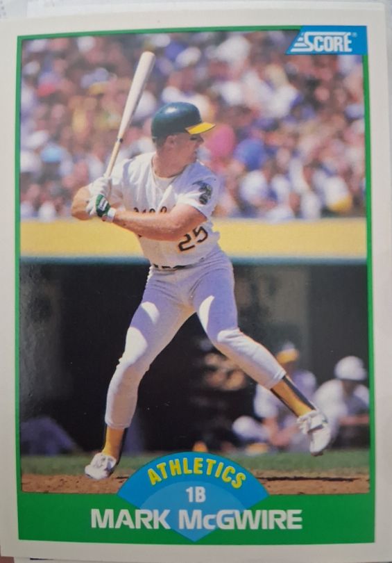 1989 Score #3 Mark McGwire — front