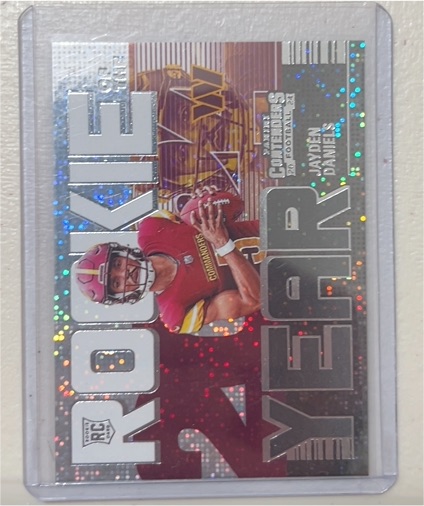 2024 Panini Contenders #2 Jayden Daniels Rookie of the Year — front