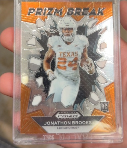 2024 Panini Prizm Draft Picks Prizm Break #PB-JBS Jonathon Brooks — front