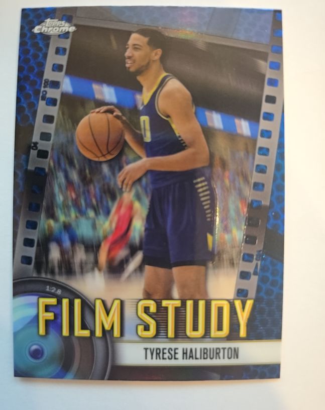 2024-25 Topps Chrome Film Study #FS-13 Tyrese Haliburton — front