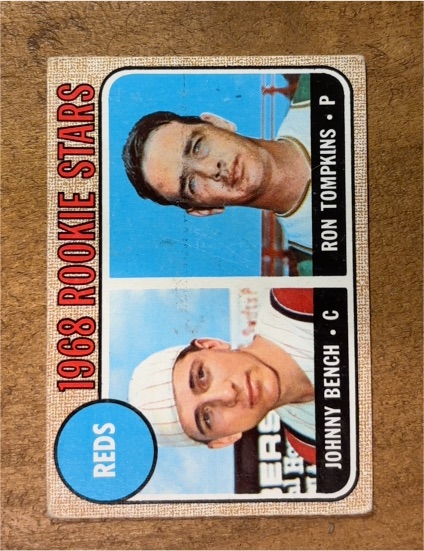 1968 Topps #247 Johnny Bench/Ron Tompkins — front