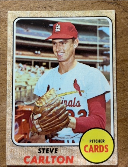 1968 Topps #408 Steve Carlton — front