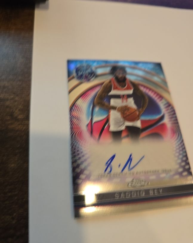 2024-25 Topps Chrome Basketball #TCAI-BB Badiio Bey — front
