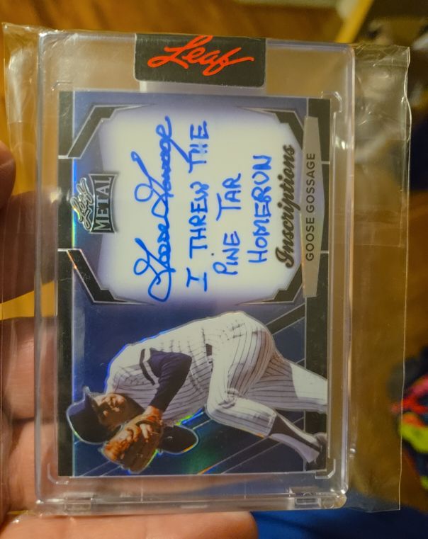2024 Leaf Metal Inscriptions Goose Gossage — front
