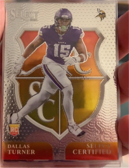 2024 Panini Select Certified Rookies #11 Dallas Turner — front