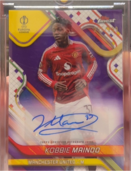 2024-25 Topps Finest UEFA Club Competitions #BA-KB Kobbie Mainoo — front