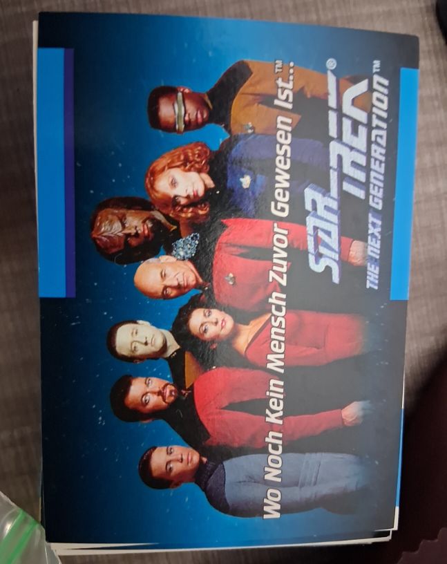 1992 Impel Star Trek The Next Generation #01D Where No One Has Gone Before French — front