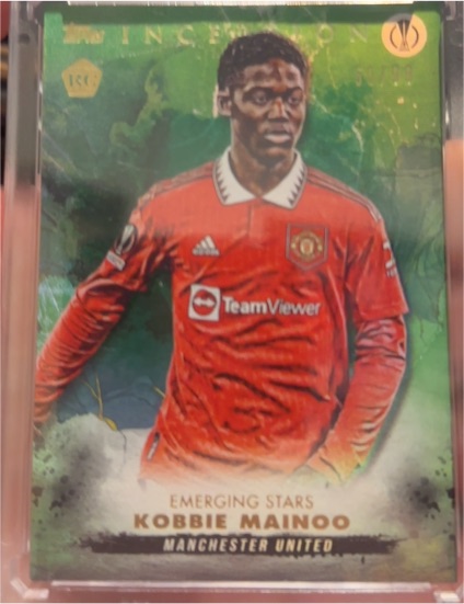 2022-23 Topps Inception UEFA Emerging Stars Kobbie Mainoo Manchester United — front