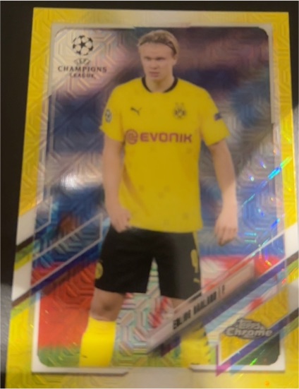 2020-21 Topps Chrome UEFA Champions League Japan Edition #49 Erling Haaland — front