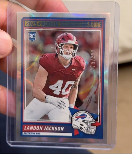 2025 Panini Score #87 Landon Jackson — front