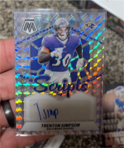 2024 Panini Mosaic #SC-TSM Trenton Simpson — front