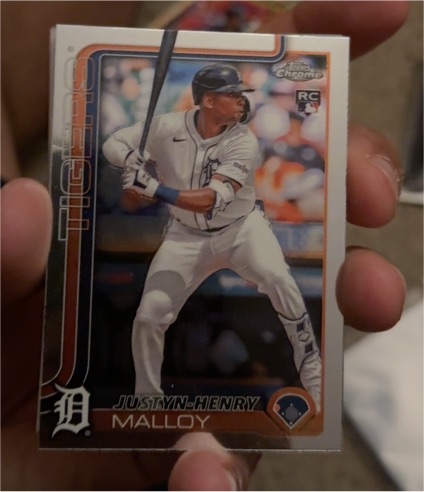 2025 Topps Chrome #224 Justyn-Henry Malloy — front