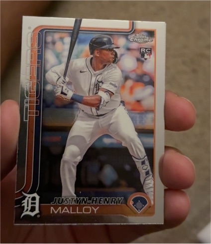 2025 Topps Chrome #224 Justyn-Henry Malloy — front