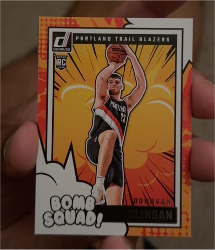 2024-25 Panini Donruss #8 Donovan Clingan Bomb Squad — front