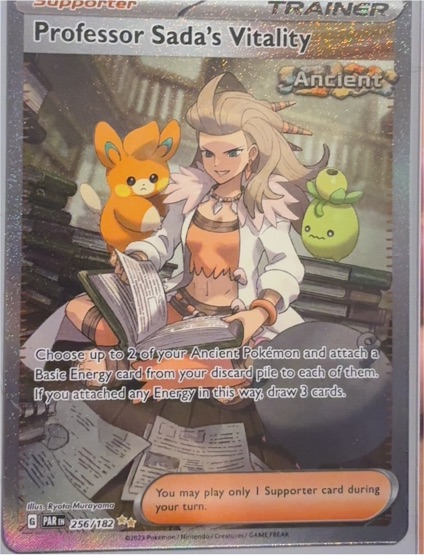 2023 Pokémon TCG SV04: Paradox Rift #256/182 Professor Sada's Vitality — front