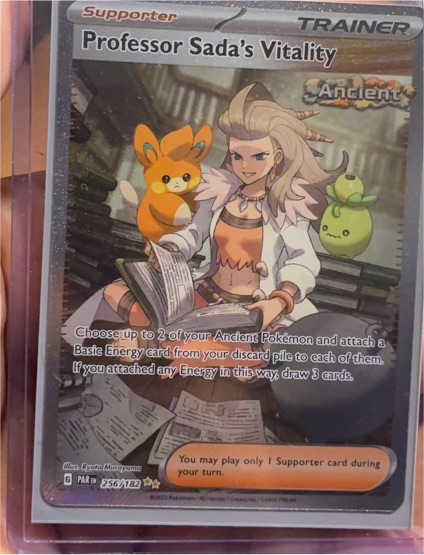 2023 Pokémon Paradox Rift #256 Professor Sada's Vitality — front