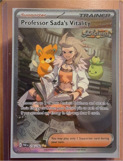 2023 Pokémon Paradox Rift #256 Professor Sada's Vitality — front