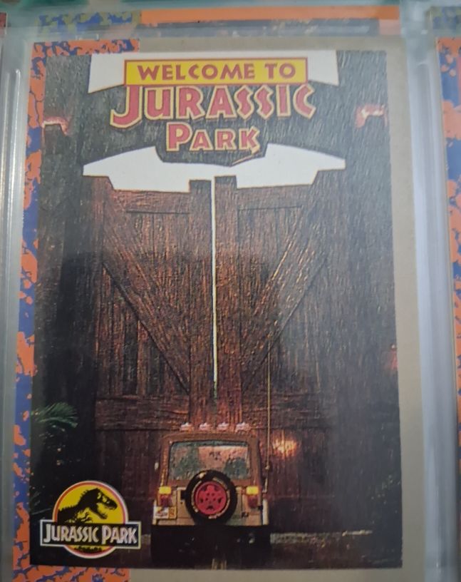 1993 Topps Jurassic Park #2 Welcome to Jurassic Park — front