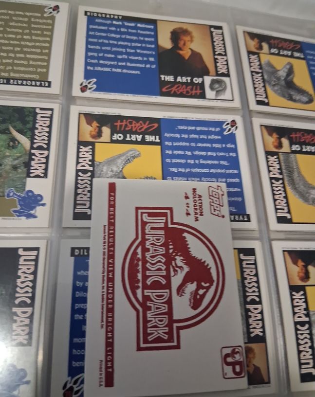 1993 Topps Jurassic Park Trading Card — front