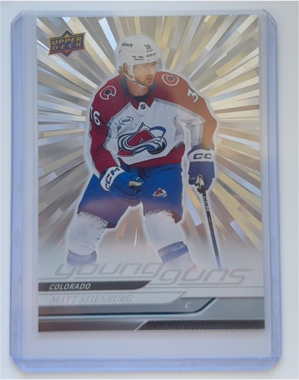 2024-25 Upper Deck Series 2 #486 Matt Stienburg Young Guns Outburst Silver — front