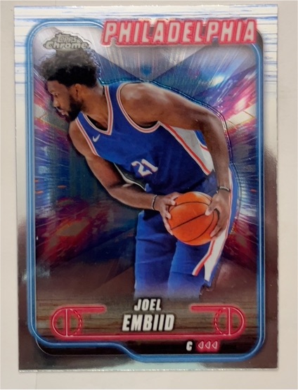 2024-25 Topps Chrome #10 Joel Embiid — front