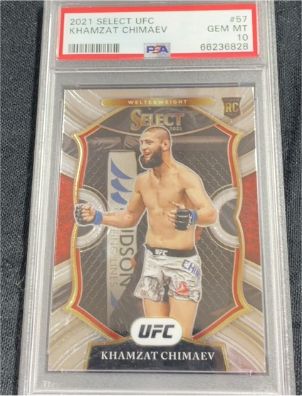 2021 Panini Select UFC #57 Khamzat Chimaev — front
