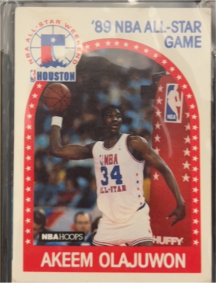 1989 Hoops #178 Akeem Olajuwon — front