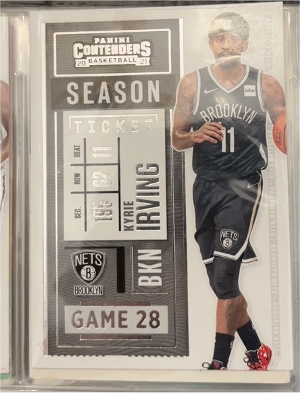 2020-21 Panini Contenders Season Ticket #73 Kyrie Irving Brooklyn Nets — front