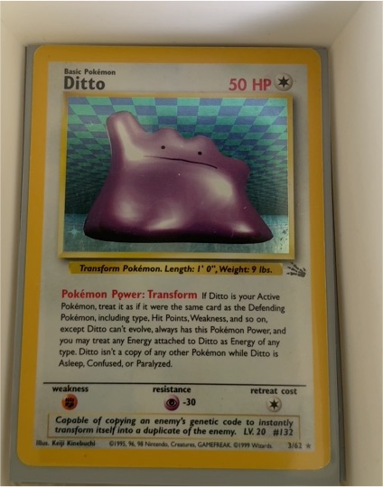 1999 Pokémon #18 Ditto — front
