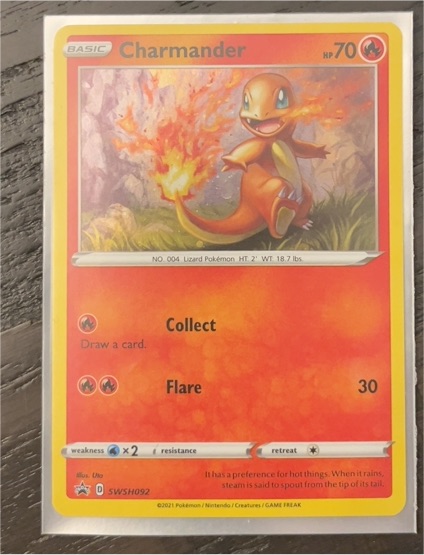2021 Pokémon SWSH Black Star Promo #SWSH092 Charmander — front