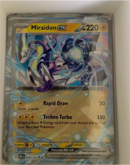 2023 Pokemon SV03: Obsidian Flames #079 Miraidon ex — front