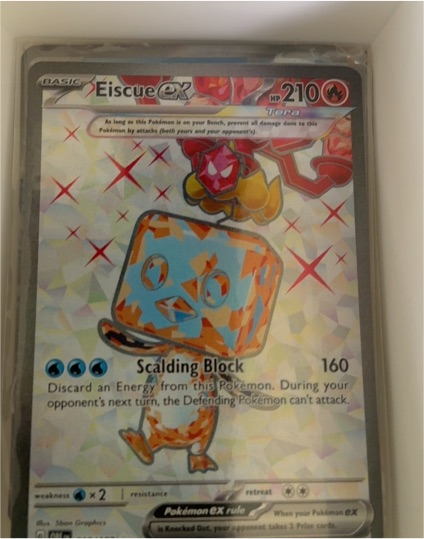 2023 Pokémon TCG Sv03: Obsidian Flames #210 Eiscue ex — front