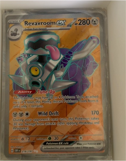 2023 Pokémon Scarlet & Violet Obsidian Flames #216 Revavroom ex — front