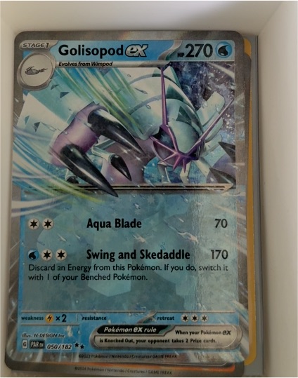 2023 Pokémon SV04: Paradox Rift #050 Golisopod ex — front