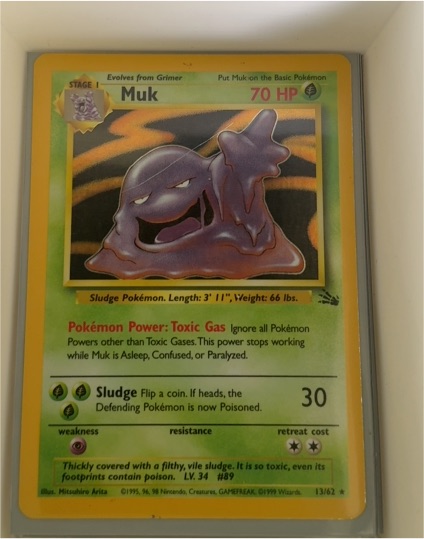 1999 Pokémon #13 Muk — front