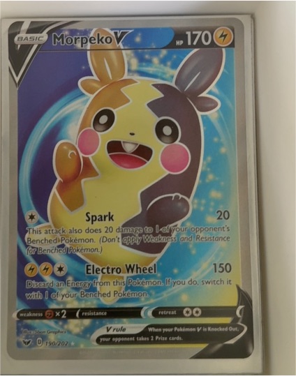 2020 Pokémon TCG Sword & Shield #190 Morpeko V — front
