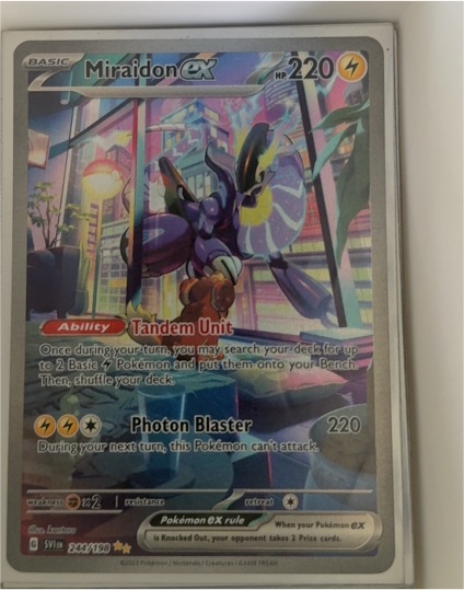 2023 Pokémon Scarlet & Violet #244 Miraidon ex — front