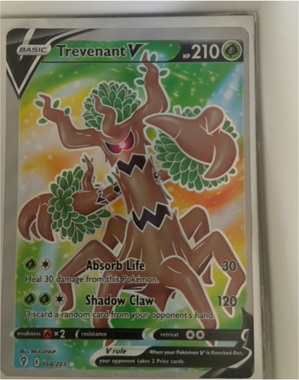 2021 Pokémon Evolving Skies #168 Trevenant V — front
