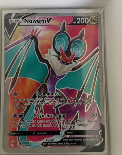 2021 Pokémon Sword & Shield Evolving Skies #195 Noivern V — front