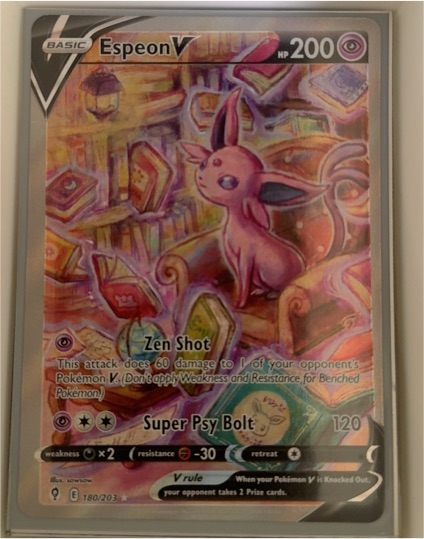 2022 Pokémon TCG Evolving Skies #180 Espeon V — front