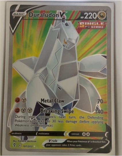 2021 Pokemon Evolving Skies #197 Duraludon V — front
