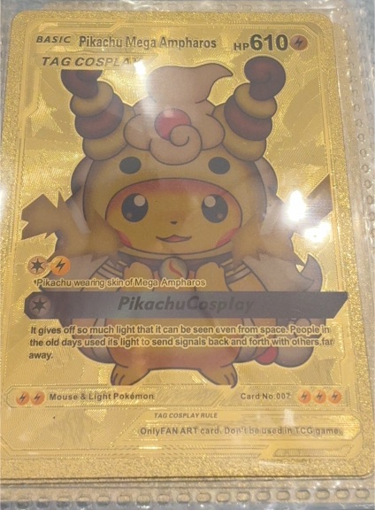 Pikachu Mega Ampharos Tag Cosplay #007 — front